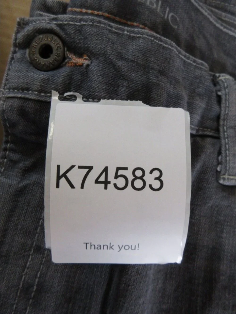 Banana Republic Jeans 42X32 Straight Loose Denim Pants Classic Y2K NEW